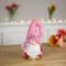 7" Pink & Fuchsia Spring Gnome Figurine & Butterfly